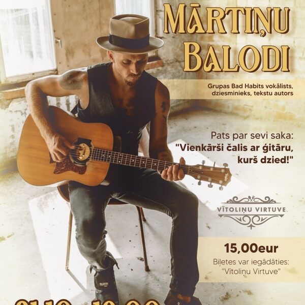 Mūzikas vakars kopā ar Mārtiņu Balodi